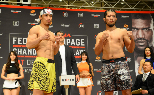 【BELLATOR JAPAN】矢地祐介が鍛え上げた肉体披露、対する上迫「100％倒 …