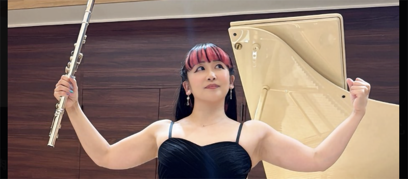 美しき筋肉フルート奏者、盛り上がる肉体で”フルギア”デッドリフト110kg成功！ファン「ギャップが素敵」