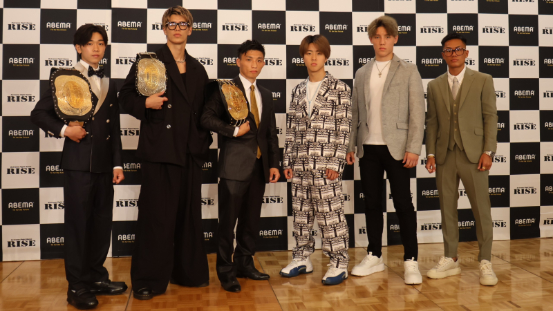【RISE】那須川龍心「KOできる気しかない」王者・大﨑一貴「見とけよ」白鳥vsYURAら3大王座戦、調印