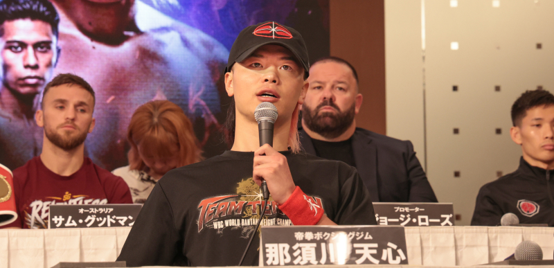 那須川天心「どうせ2日後には俺のもと」ベルト奪取へ!井上拓真とは目線も合わせず
