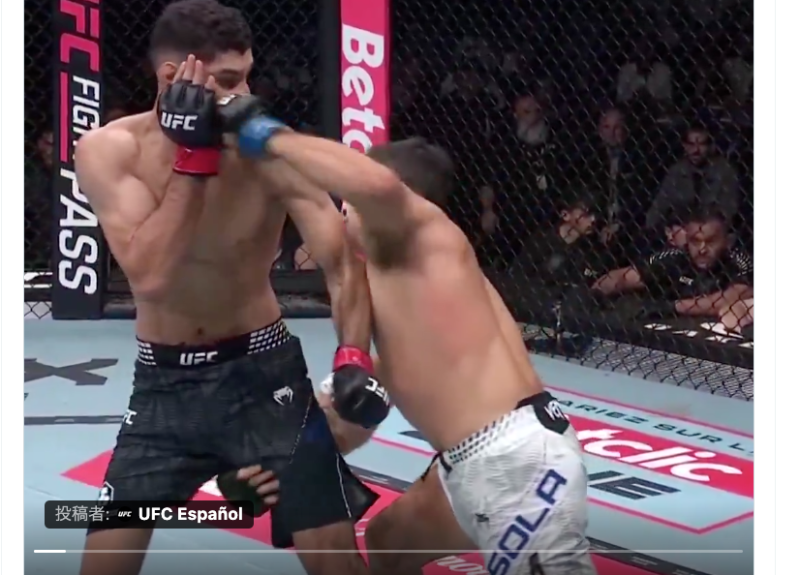 戦慄のオーバーハンドKO勝利！相手は目を開けて失神ダウン＝UFC