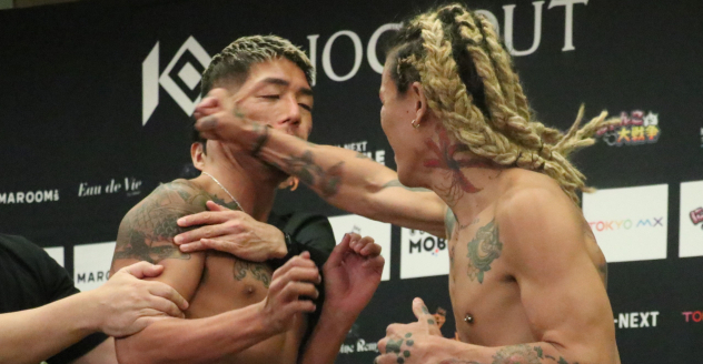 【KNOCK OUT】前日計量で流血騒動！弘輝が唇負傷、山口侑馬に処分「ボッコボコにします」