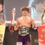 【DEEP】元キック王者・杉山空、越智晴雄を完封して新王者に！中務太陽はダブルダウンで一本勝ち